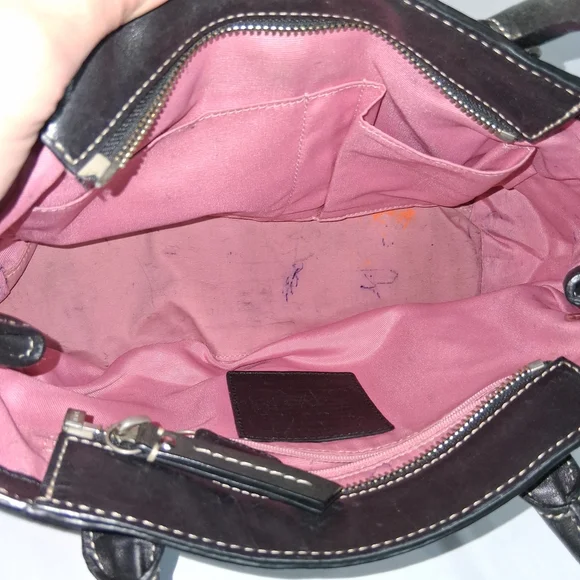 Coach Black Satchel Bag - Picture 9 of 14